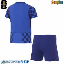 Maglie da calcio Croazia Seconda Maglia Bambino Mondiali 2026  Manica Corta (+ Pantaloni corti)